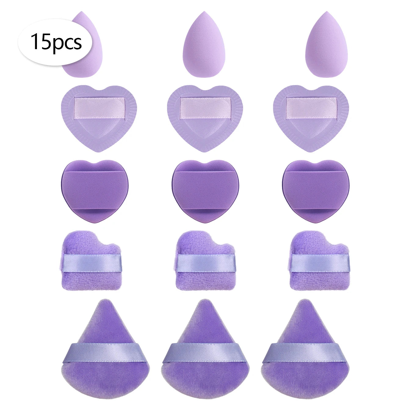 15/30/60 Mini Makeup Sponge Powder Puff Beauty Sponge for Makeup Concealer Liquid Foundation Face Cosmetic Puff Makeup Sponge