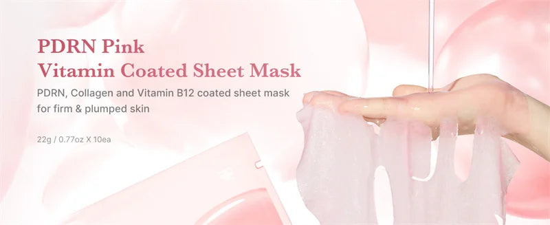 PDRN Pink Vita Coating Mask Deep Collagen Anti Wrinkle Lift Face Mask Overnight Firm Hydrating Moisturizing Glowing Skin Korea