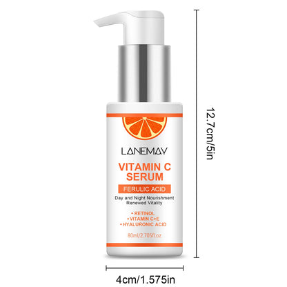 Vitamin C Serum With Ferulic Acid and Hyaluronic Acid - Hydrate & Plump Skin, Restore Radiance, Improve Dull Skin