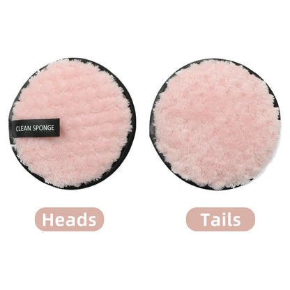 OGEYERO Reusable Makeup Remover Pads Cotton Wipes Microfiber Make Up Removal Sponge Cotton Cleaning Pads Tool