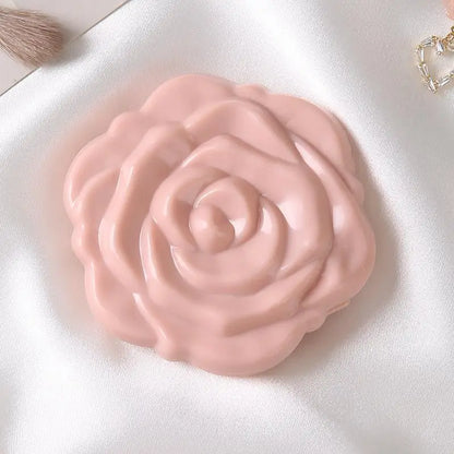 1PCS Portable Mini Mirror Retro Rose Flower Small Pocket Makeup Mirror Double Sided Hand Mirrors Compact Cosmetic Beauty Tool