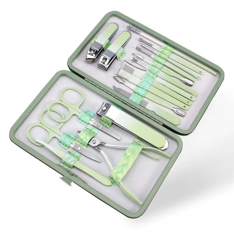New Nail Clipper Set Nail Clipper Full Set Of Tools Manicure To Remove Dead Skin Diagonal Nail Pliers Manicure Nail Nails 18 Pie