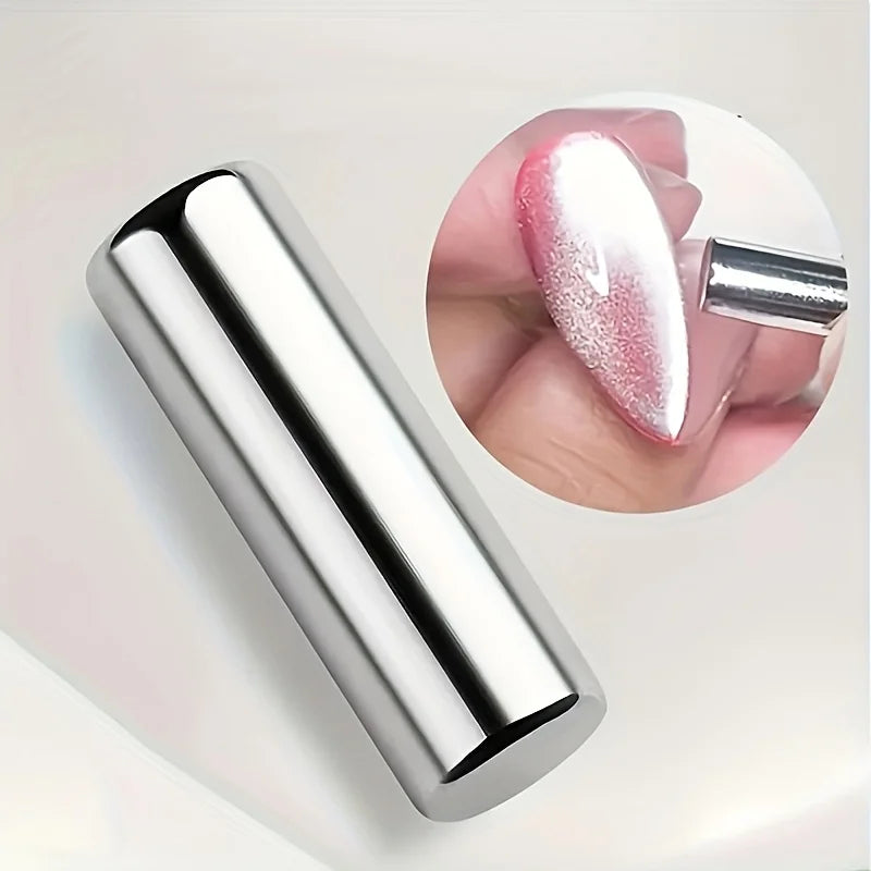 2.5x0.5cm Round Nail Art Cat Eye Gel Magnetic Pen for Gel Nail Polish 3D Cat Eye Nails Painting Strong Stick Manicure