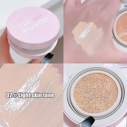 BB Cream Air Cushion Foundation Full Coverage Waterproof Long-lasting Concealer 3 Colors Cushion Compact Face Makeup Base