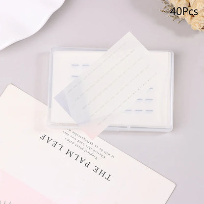 40/200pcs Waterproof Adhesive Tape Glue-Free Eyelash Glue Strip Self-Adhesive Lashes Glue Hypoallergenic Makeup Tools Home Daily