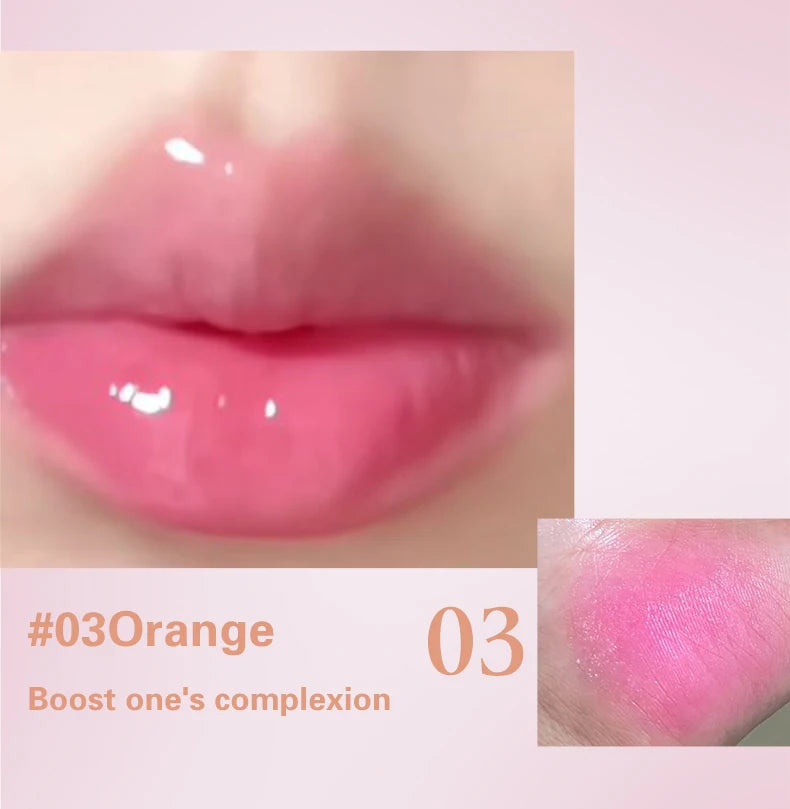 Herorange Nude Tinted Lip Balm Moisturizing Anti-Drying Autumn and Winter Lip Care Lightens Lip Lines Color-Changing Lip Balm