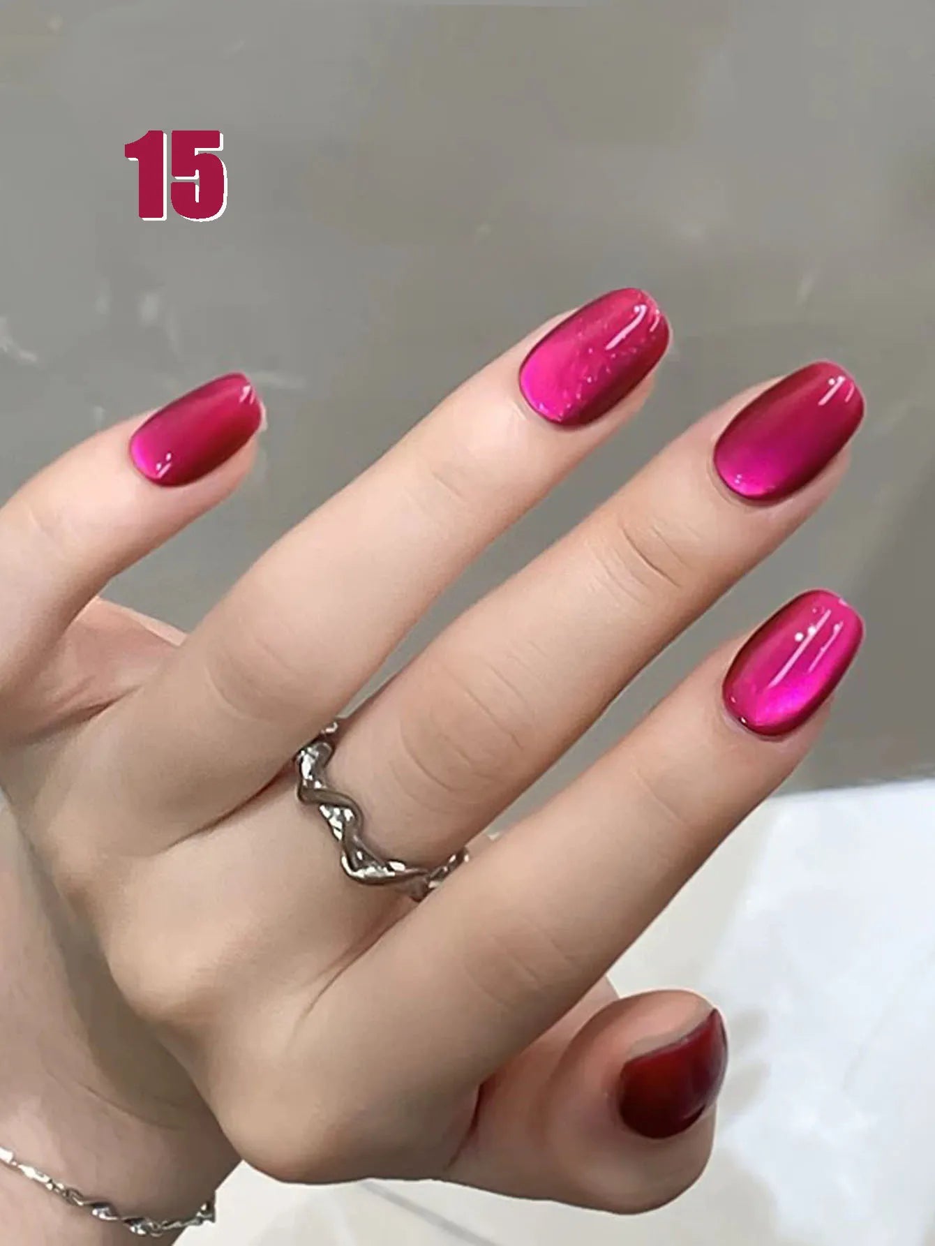 10ML 1-21PCS 2025 Autumn New Emerald Green Magnet Cat's Eye Gel Nail Polish Green Whitening Glass Bead Cat Eye Nail Polish