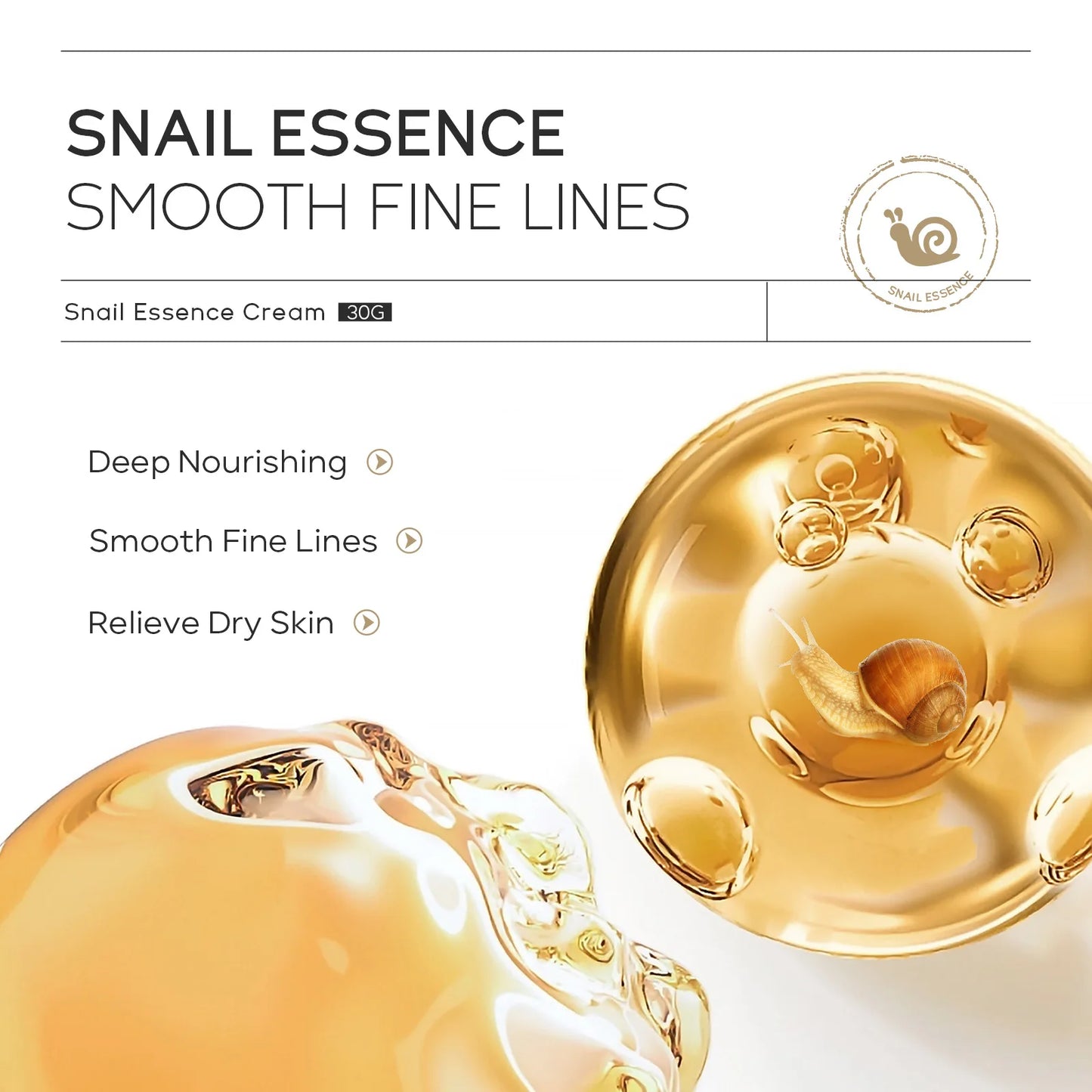 Snail Face Cream Beauty Products Anti-aging Essence Facial Wrinkles Remover Skincare Moisturizer 30g Snail Nourishing Cream