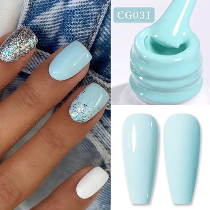 BORN PRETTY 10ml Nude Pink Gel Nail Polish Varnis Semi Permanent Nail Gel Varnish Soak Off UV Gel for Valentine's Day Gift Nails
