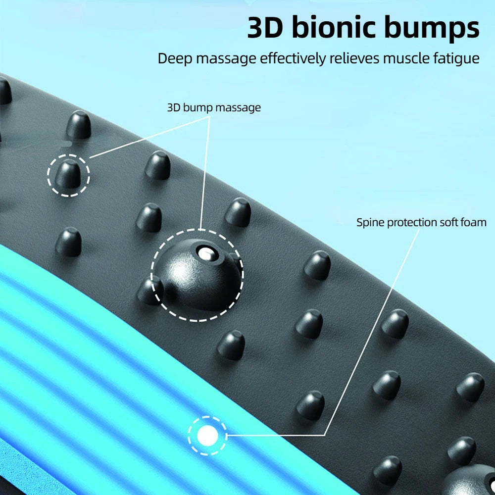 Magnetic Therapy Back Stretcher Lumbar Massager Pain Relief Device Indoor Fitness Equipment Lumbar Traction For Pain Relief