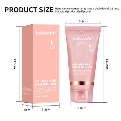 Collagen Peel Off Face Mask Deep Hydration Skin Firming Night Treatment For Youthful Glow
