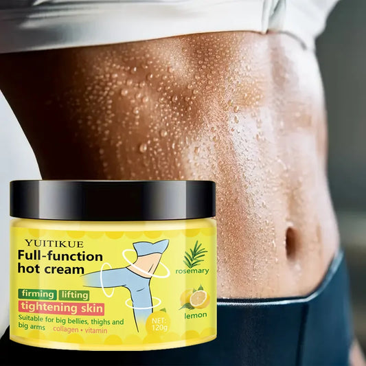 YUITIKU Multi-Function Hot Cream - Tightens and Lifts Skin, Suitable for Belly, Thighs, and Arms, Contains Collagen and Vitamins