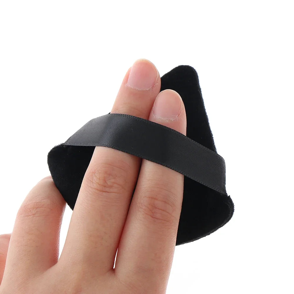 1/2 Pcs Triangle Velvet Powder Puff Flours Mini Face Makeup Sponge Cosmetics Soft Cotton Face Powder Puff Washable Lightweight