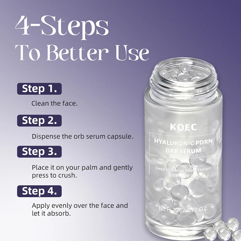 Pdrn  Spherical Facial Serum Korean Hyaluronic Acid Skincare Moisturizing Brightening Balancing Plumping Salmon Facial Essence