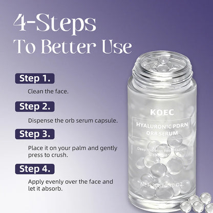 Pdrn  Spherical Facial Serum Korean Hyaluronic Acid Skincare Moisturizing Brightening Balancing Plumping Salmon Facial Essence