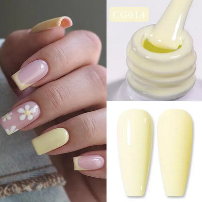 BORN PRETTY 10ml Nude Pink Gel Nail Polish Varnis Semi Permanent Nail Gel Varnish Soak Off UV Gel for Valentine's Day Gift Nails