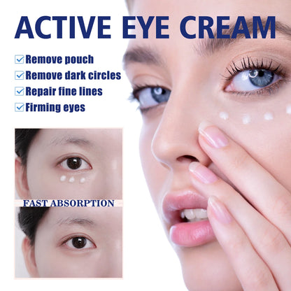 Anti Aging Eye Cream with Hyaluronic Acid Fade Fine Lines Remove Dark Circles Puffiness Moisturizing And Firming for Eye Bags