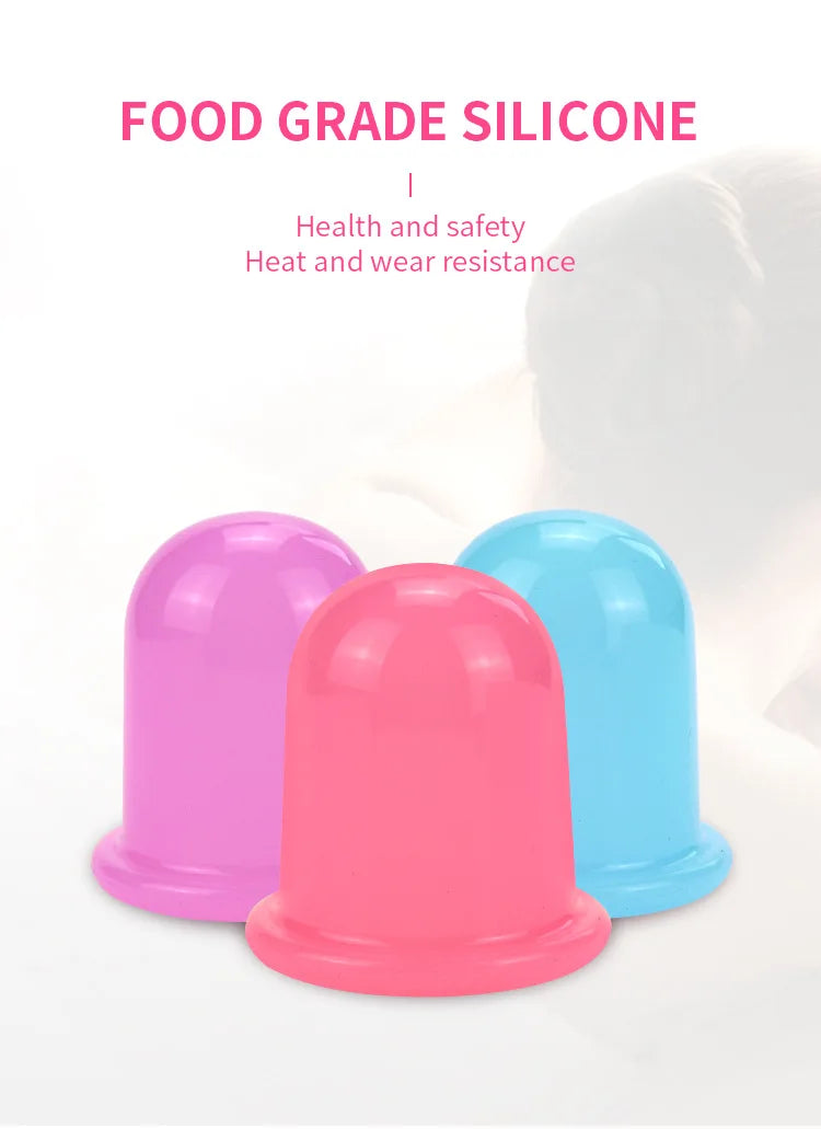 Vacuum Cupping Glass Jar Cellulite Massager For Face Acupuncture Facial Suction Cups Face Neck Lift Skin Scraping Beauty Tool