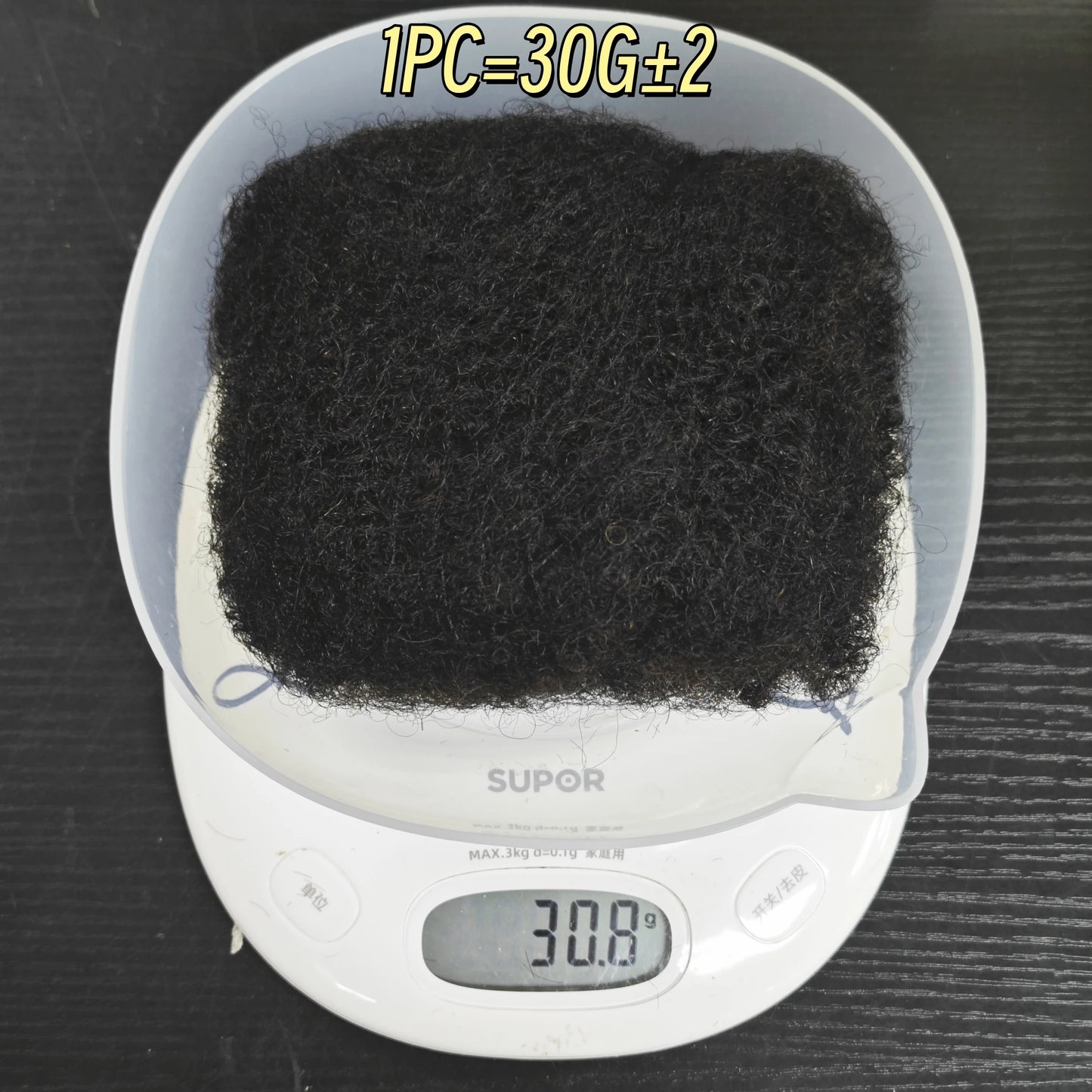30g/Pc QVR Afro Kinky Bulk Human Hair Extensions Natural Black for Braiding 8" Remy Bulk Hair for Dreadlocs Braids Drop Shipping