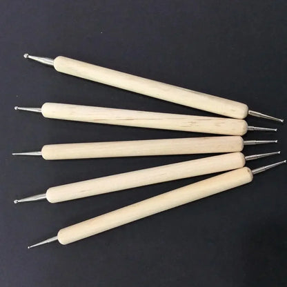 Dotting Tools Set for Nail Art Dotting Pen Set Pro 2-Way Wooden Painting DIY Manicure Salon Decoration Dotting Tools