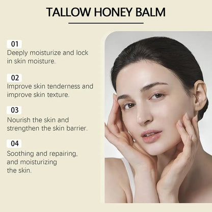 60g WoodSleep Tallow Honey Balm Moisturizing Cream  With Grass Fed Beef Tallow Nourishing gentle care for the skin