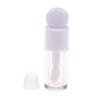 4ml Lip Gloss Tube Matte Transparent Thick Rod Large Brush Head Empty Bottle Lips Glaze Container Makeup Packaging Material