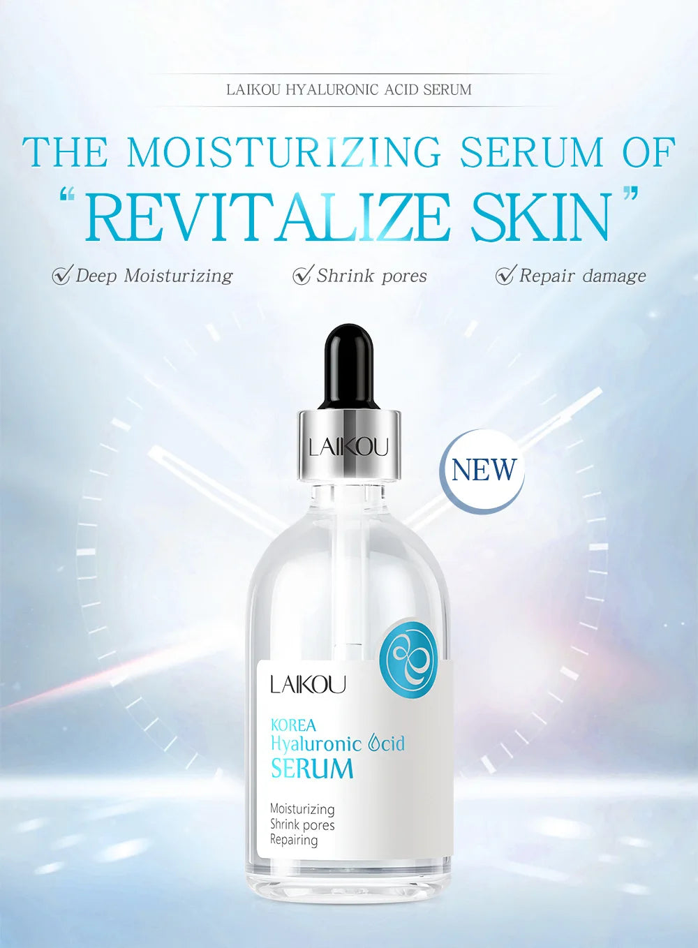 Swiss Anti Aging Face Serum 100ml VC Niacinamide Rosehip Hyaluronic Acid Blueberry Extract To Brighten And Moisturize Skin