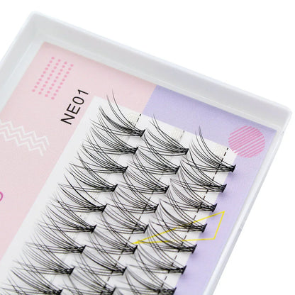 High Qualiaty Basic 10D Silk Individual Eyelash Extension False Volume Cluster Mink Lashes Natural Faux Makeup Eyelashes DIY