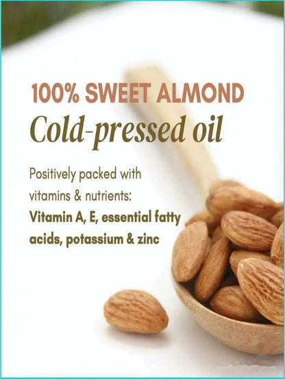100% sweet almond oil essence shrinks pores, reduces fine lines, nourishes skin, and cleans face