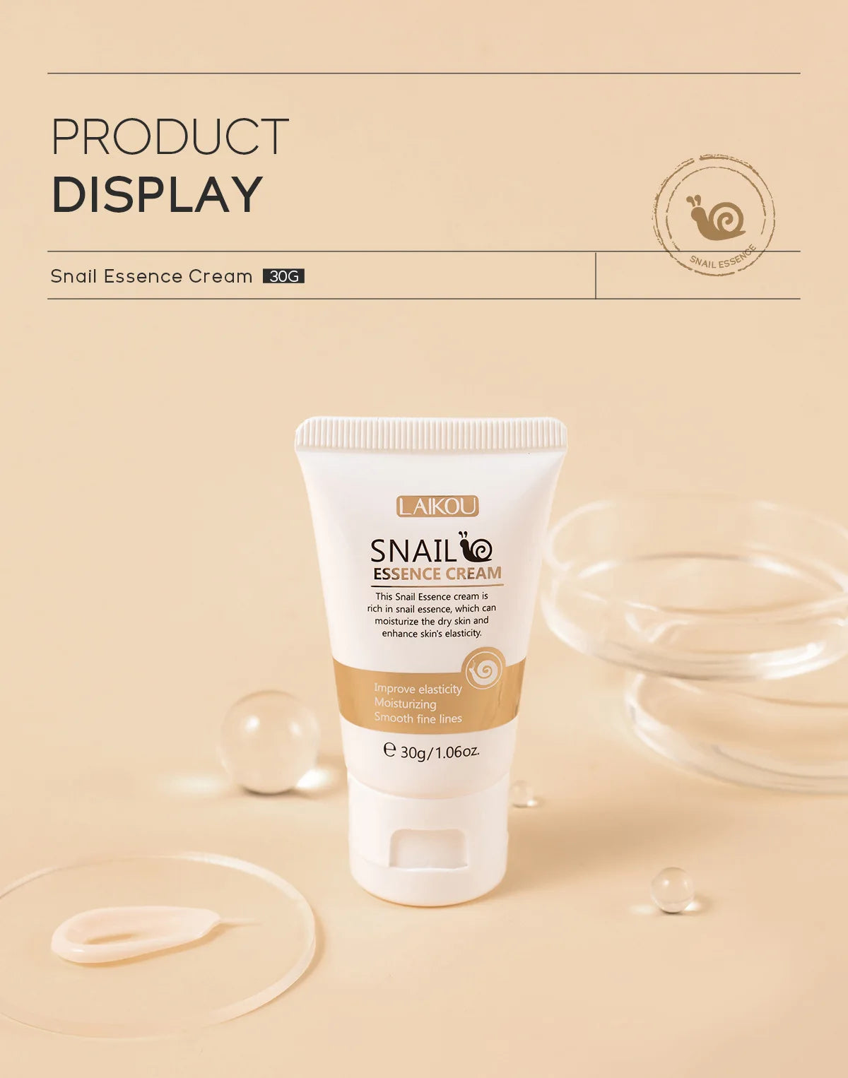Snail Face Cream Beauty Products Anti-aging Essence Facial Wrinkles Remover Skincare Moisturizer 30g Snail Nourishing Cream