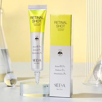 Retinal Shot 0.1% Face Booster Eye Cream Nano Retinal Tightening Serum for Wrinkles & Pores, Anti-Aging Skin Care 15ml