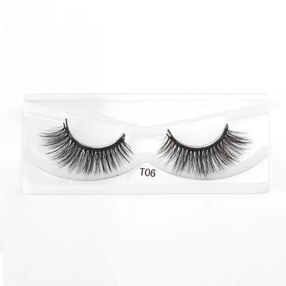 Hot 1/3Pairs Magnetic Eyelashes Soft False Lashes Repeated Use Mink Lashes Waterproof Liquid Eyeliner Tweezer Eyelash Makeup Set