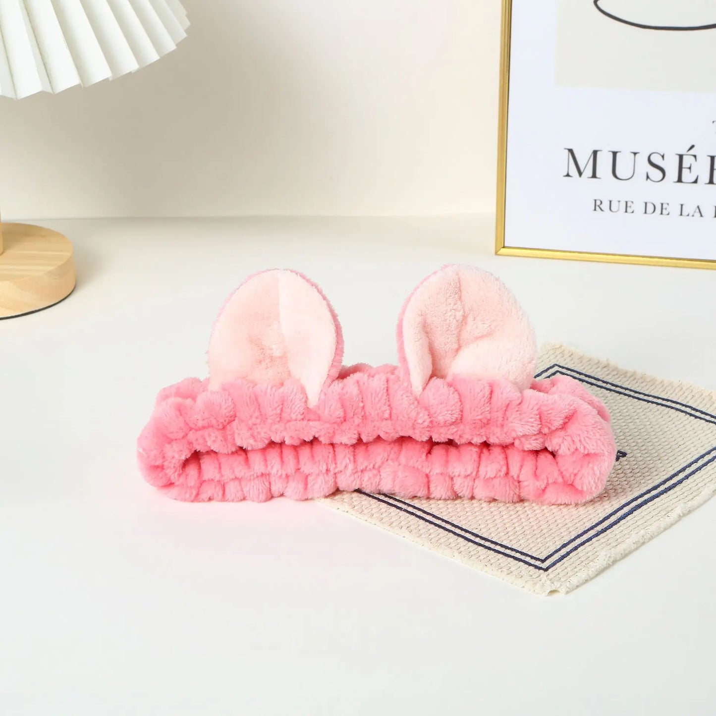 Hairband Cat Coral Plush Headband Cute Soft Hair Bow Headband Hairband Wash Hair accessories Elastic headband accessories