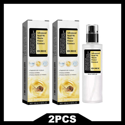 OUHOE Snail 96 Mucin Moisturizing Serum Deep Hydration Lock Winter Barrier Protection Gentle Care Nourishing Skin Quickly Absorb