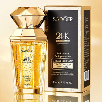 SADOER 24K Golden Collagen Serum for face Moisturizing Anti Wrinkles Hydrating Anti-aging Wrinkle Facial Essence Skin Care