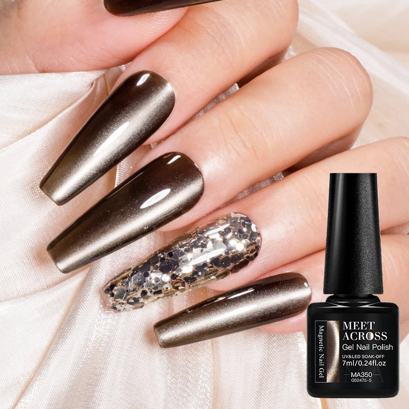 Cat Eye Gel Polish With Nail Magnet Tools For Creating Heart Shapes On Nails Semi Permanent Cat Magnetic Nail Art UV Gel Varnish