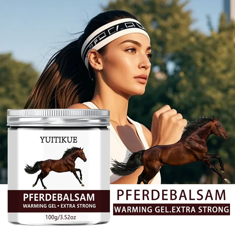 YUlTlKUE Pferdebalsam Warming Gel Extra Strong Body Care Warming Relief Gel Muscle Comfort Body Balm 100g