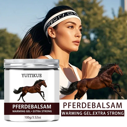 YUlTlKUE Pferdebalsam Warming Gel Extra Strong Body Care Warming Relief Gel Muscle Comfort Body Balm 100g