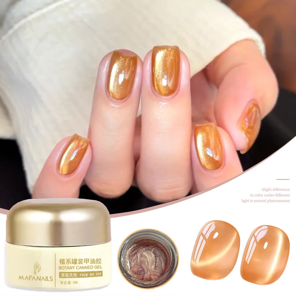 5ML Christmas Red Cat's Eye Gel Nail Polish Senior Glass Bead  Cat Magnetic Eye Gel Nail Polish LED Soak Off Varnish Manicure