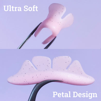 Libeauty 1 Pair Silicone Glitter Butterfly Lash Lift Shield Eyelash Perm Pads Lash Lifting 3D Eyelash Curler Accessories Tool