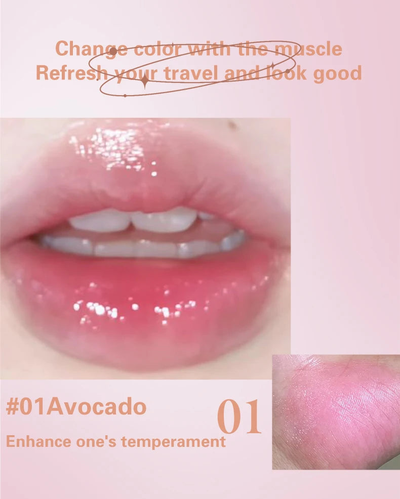 Herorange Nude Tinted Lip Balm Moisturizing Anti-Drying Autumn and Winter Lip Care Lightens Lip Lines Color-Changing Lip Balm