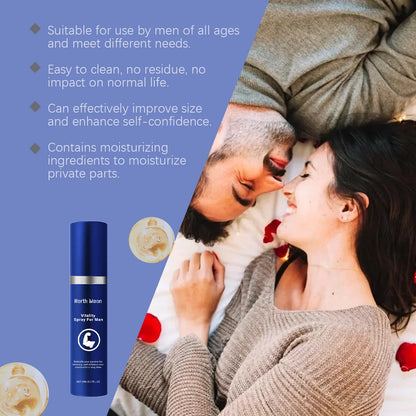 Men's Daily Hydration Spray - Revitalizing & Long-Lasting Moisturizing Body Care, No-Sticky Residue Finish