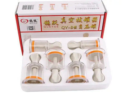 Vacuum Cupping body Massager ventosa Suction Cups jar Set plastic vacuum suction therapy cupping set cans for massage
