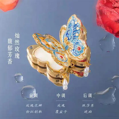 Forbidden City Butterfly Fragrance Balm (Solid) - Museum Cultural and Creative Product Ideal Gift for Weddings Birthdays