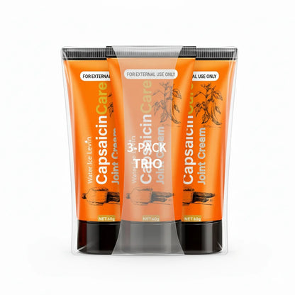 Capsaicin Care Joint Cream with Glucosamine & Vitamin C - Soothes & Moisturizes, Targeted Relief for Fall & Winter Joint Support