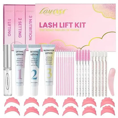 Lomansa New Brow Lift Perming Eyebrow Lifting Brow Lamination Kit Cling Film Nutrition Keratin Perming Lotion with Open Eyes Pad