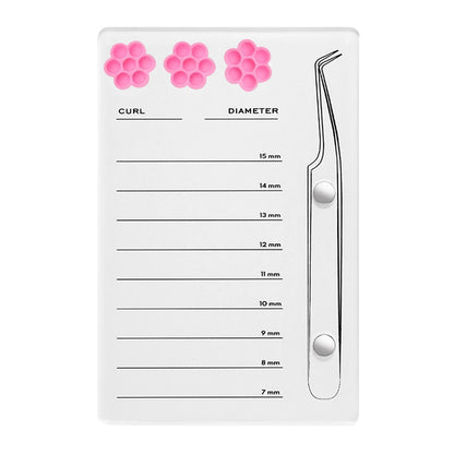 Eyelash Extension Scale Holder Magnetic Acrylic Lash Board With Glue Pallet Cup  False Eyelashes Pad Lash Makeup Tools