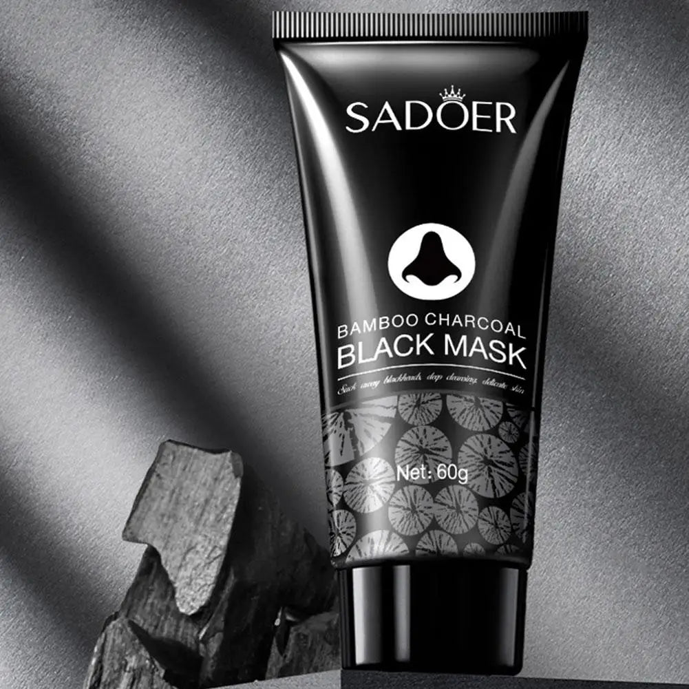 60g Bamboo Charcoal Blackhead Remover Face Mask Deep Cleansing Spots Acne Treatment Peal-off Nose Mask Face Skin Care