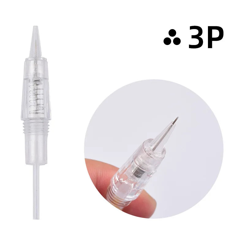 5PCS Microneedles Disposable Screw Needle Cartridge For Premium Charmant Permanent Tattoo Machine 1P 1D 2P 3P 3FP 5P 5FP 7FP 7P