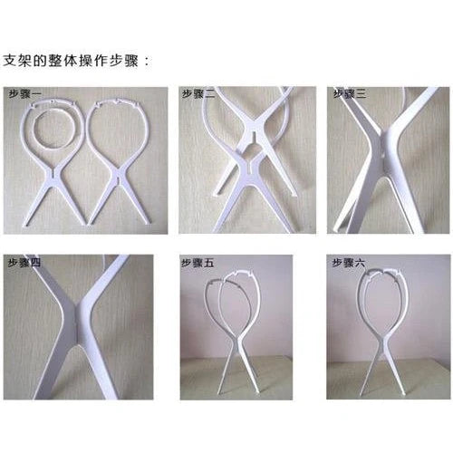 1pcs High Quality Wig Stand Multi-Purpose Use Hat Wig Hair Head Stand Foldable Flexible Plastic Wig Holder